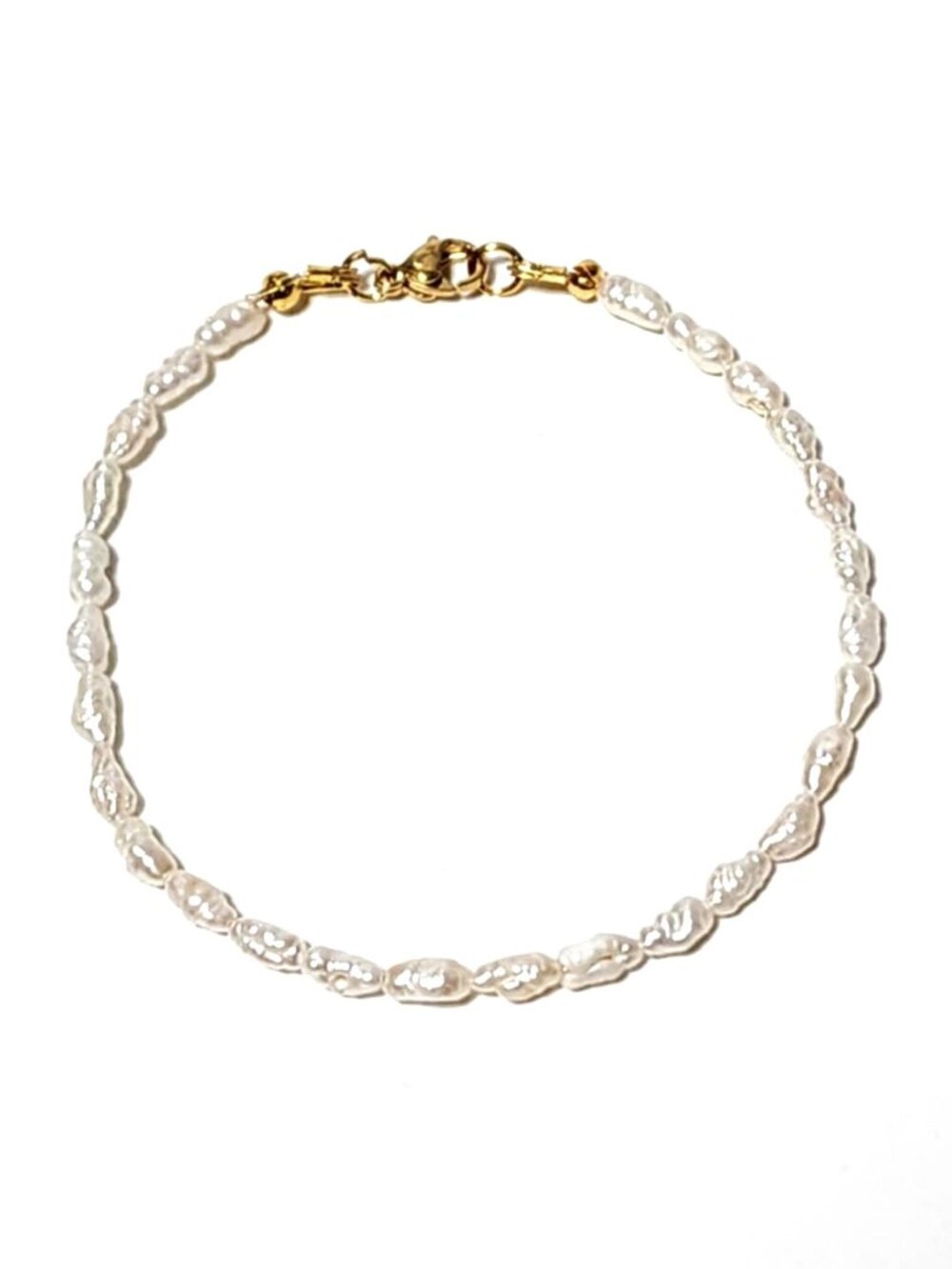 Classic white Freshwater seed pearl bracelet